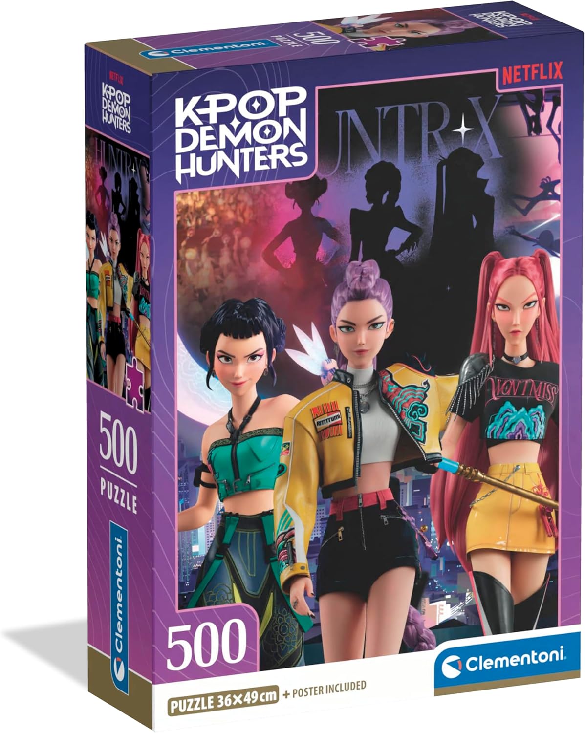 kpop demon hunters - puzzle 500 pezzi