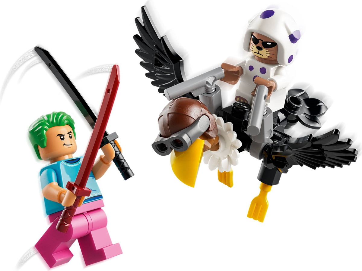 LEGO One Piece 75644 dori contro brogi giganti di little garden