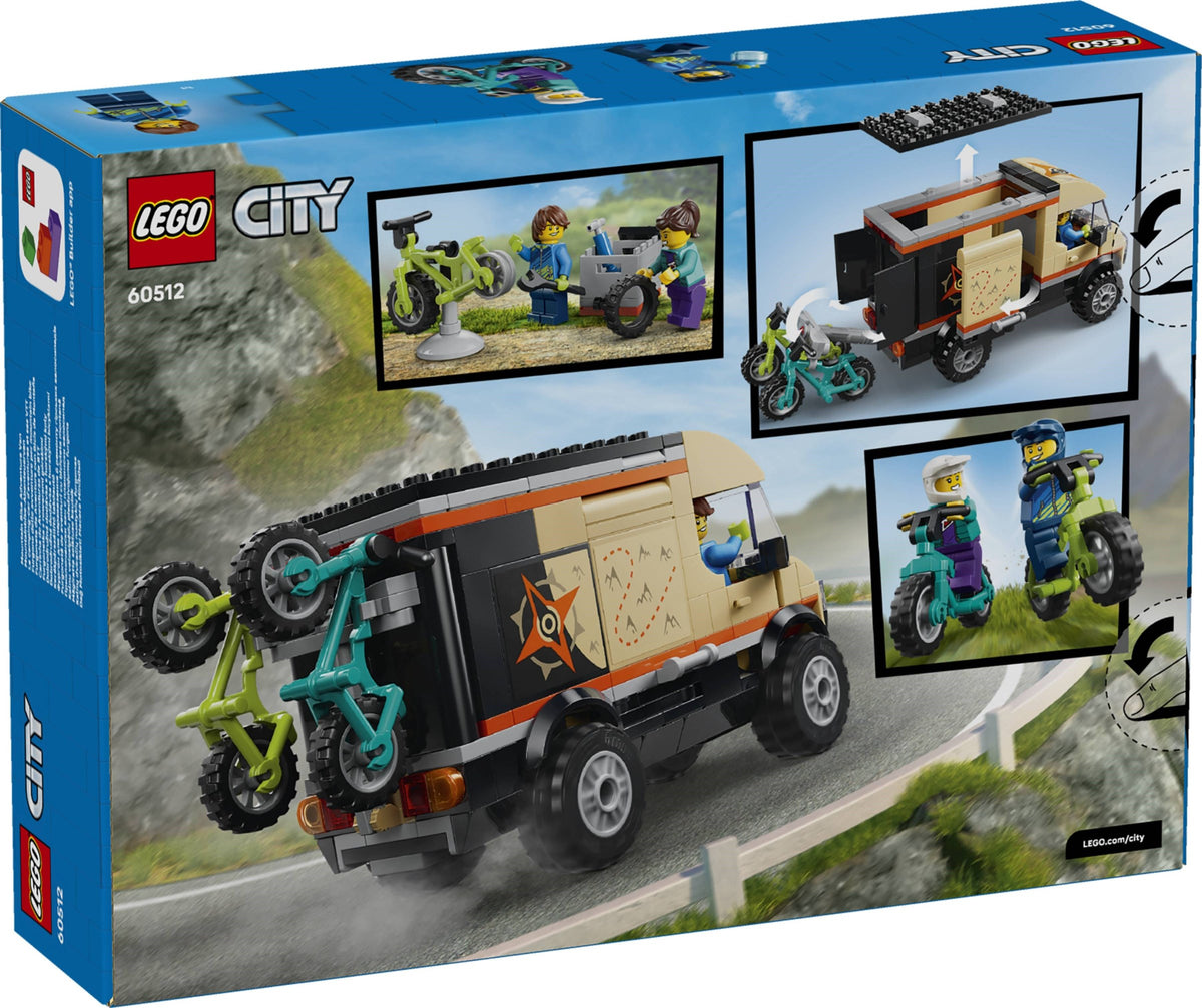 LEGO City 60512 furgone delle avventure per mountain bike