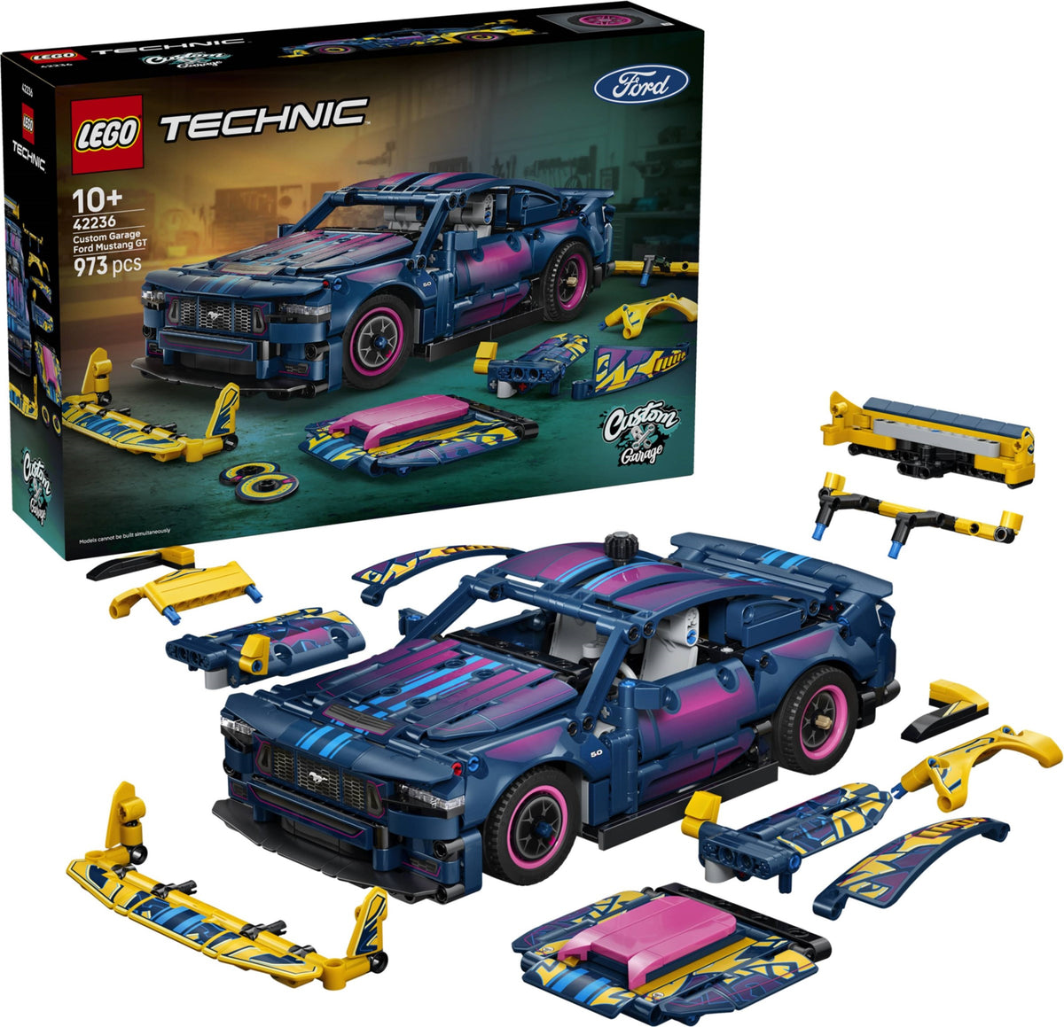 LEGO Technic 42236 auto ford mustang gt custom garage