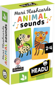 maxi flashcards montessori animal sounds