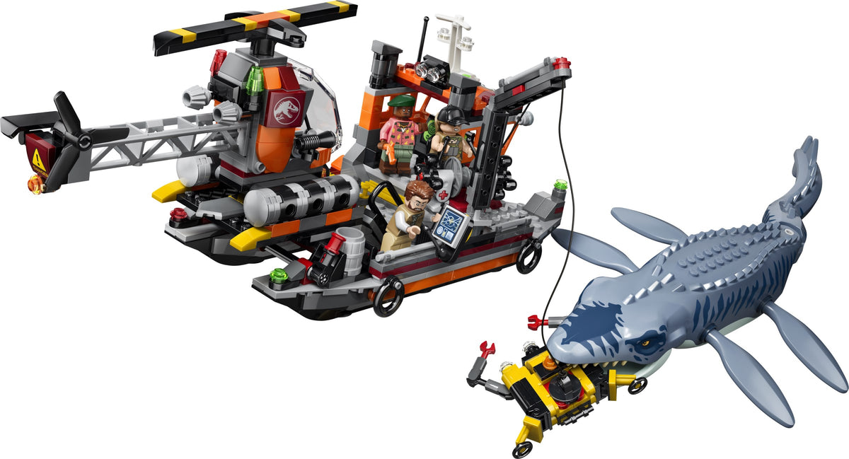 LEGO Jurassic World 77983 attacco alla barca del dinosauro mosasaurus