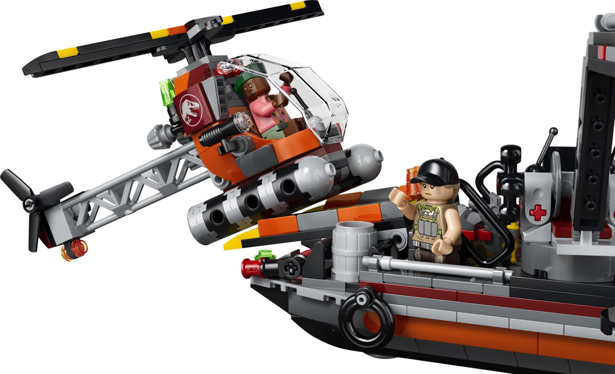 LEGO Jurassic World 77983 attacco alla barca del dinosauro mosasaurus
