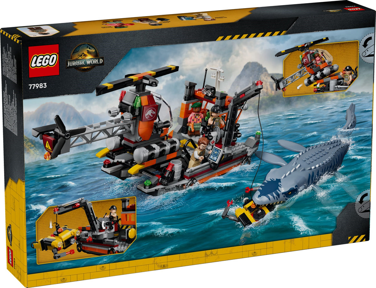 LEGO Jurassic World 77983 attacco alla barca del dinosauro mosasaurus