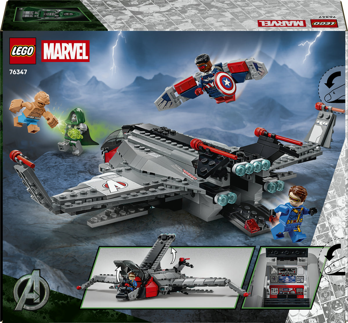 LEGO Super Heroes 76347 avengers: doomsday quinjet