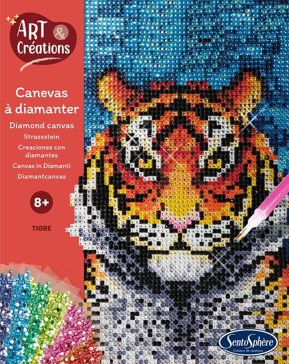art e créations - canevas a diamanter - tigre