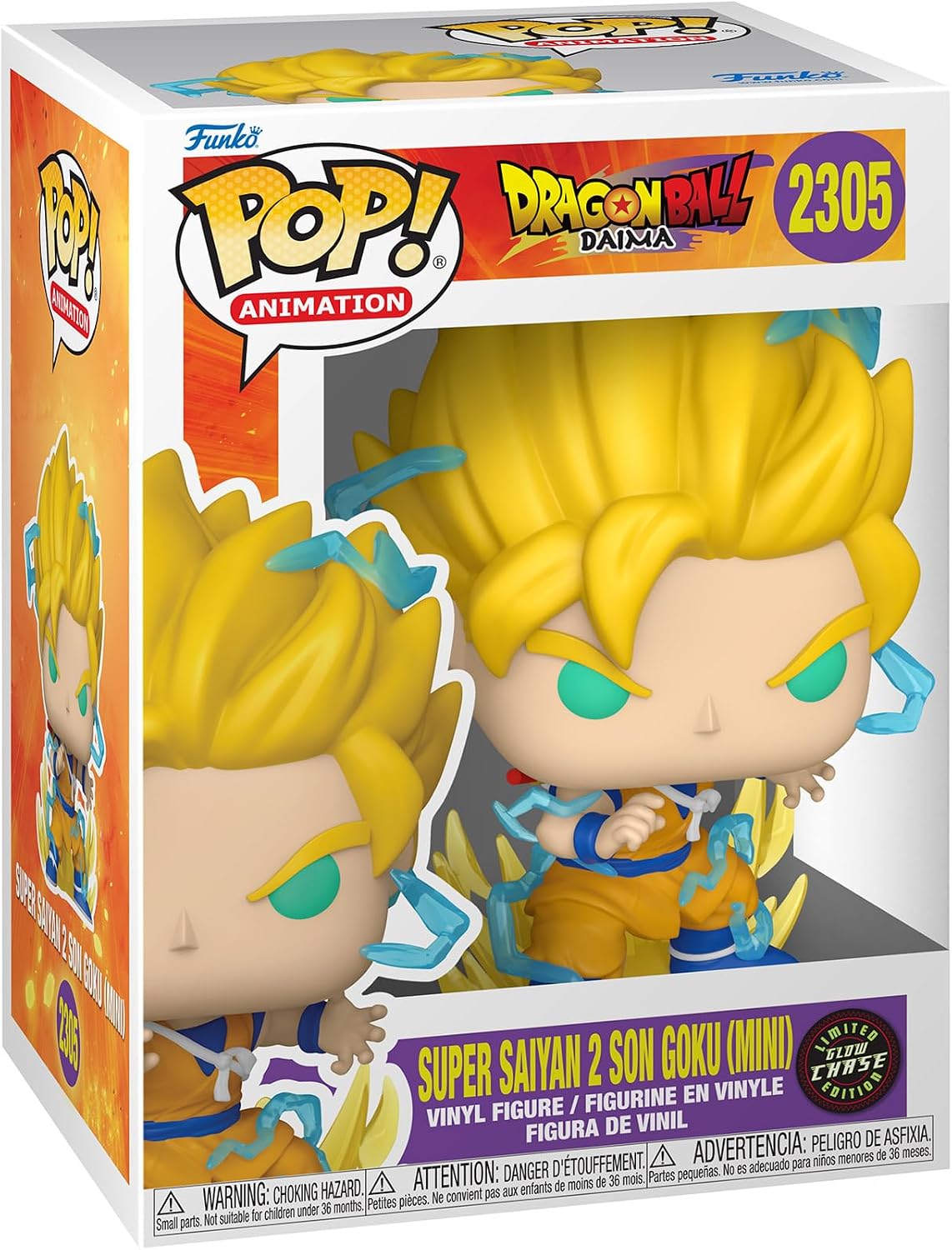 dragon ball daima - super sayan son goku 9cm - funko pop! 2305 chase
