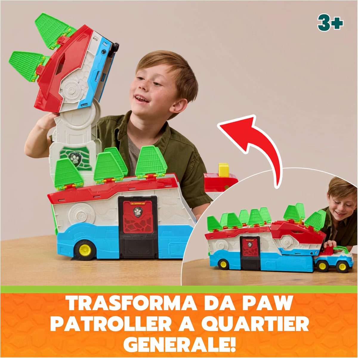 paw patrol - dino movie - dino patroller trasformabile