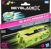 beyblade x - clip n rip launcher con bey d'attacco