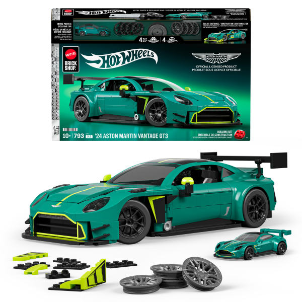 mattel brick shop hot wheels - aston martin