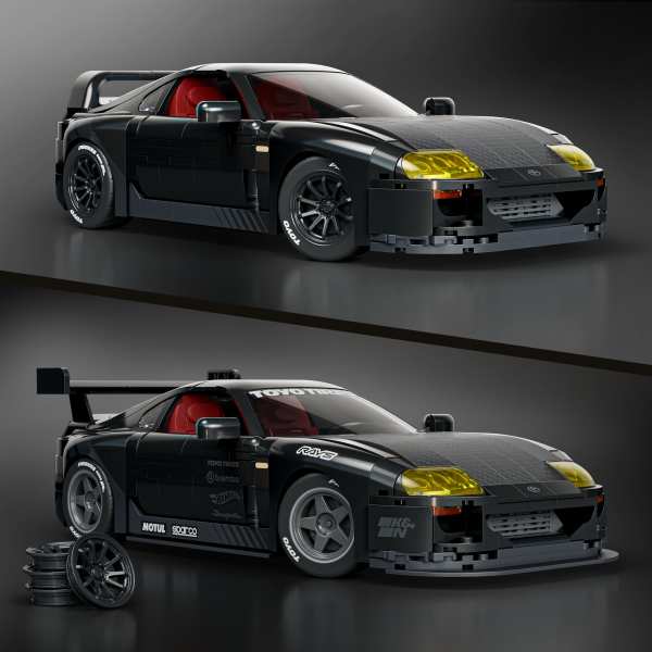 mattel brick shop hot wheels - toyota supra