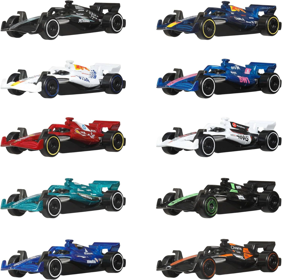 hot wheels - formula 1 - confezione 10 veicoli