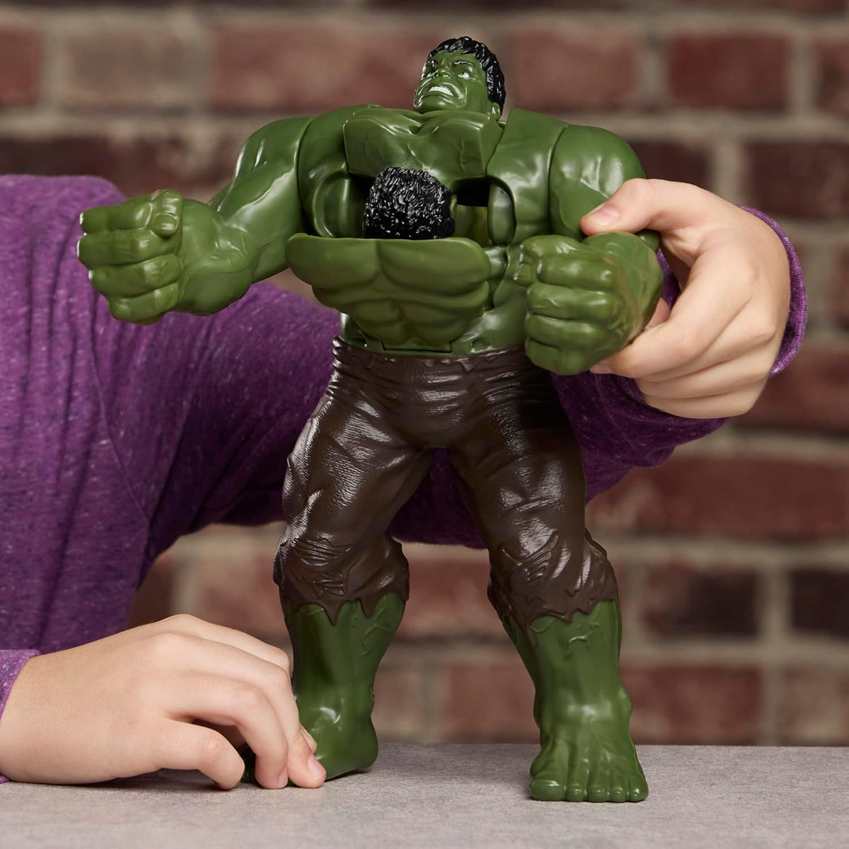 spider man - brand new day - savage smash hulk - action figure 30cm