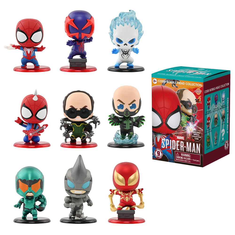 spiderman - cosbi blind box - 1 personaggio assortito