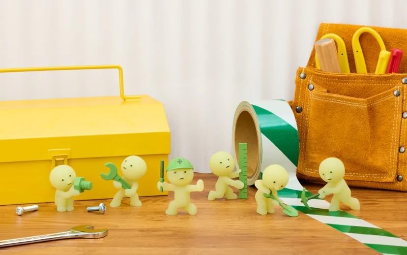 smiski construction series glow - blind box 1pz