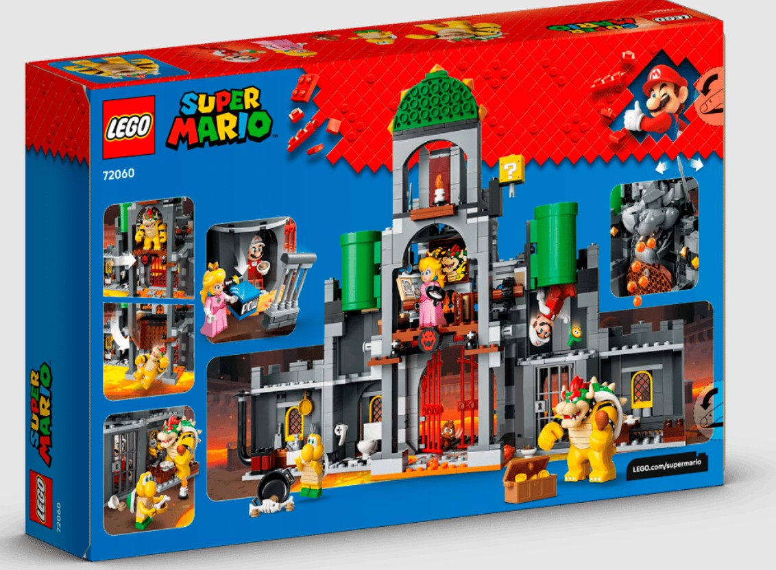 LEGO Super Mario 72060 castello di boswer con mario fuoco