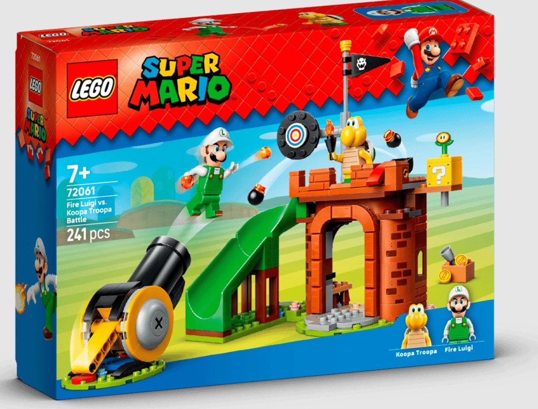 LEGO Super Mario 72061 scontro tra luigi fuoco e koopa