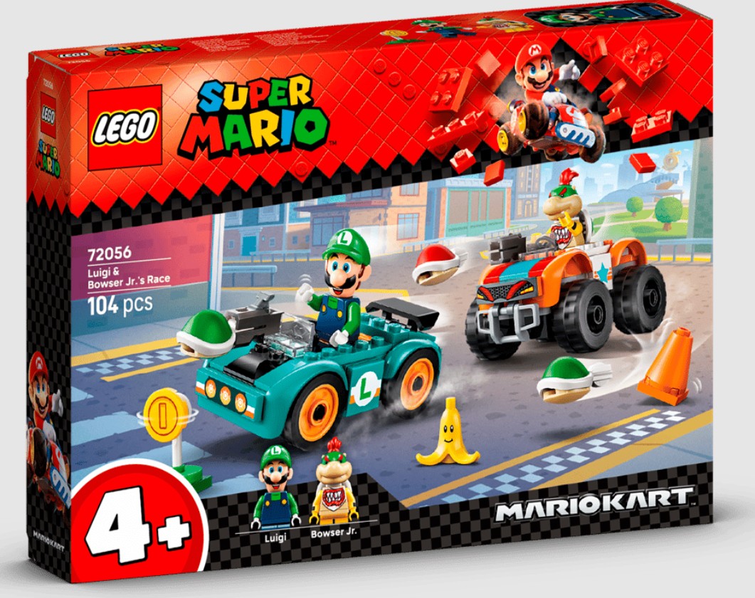 LEGO Super Mario 72056 mario kart™ gara di luigi e bowser junior
