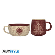 harry potter: marauder's map - breakfast set mug + bowl