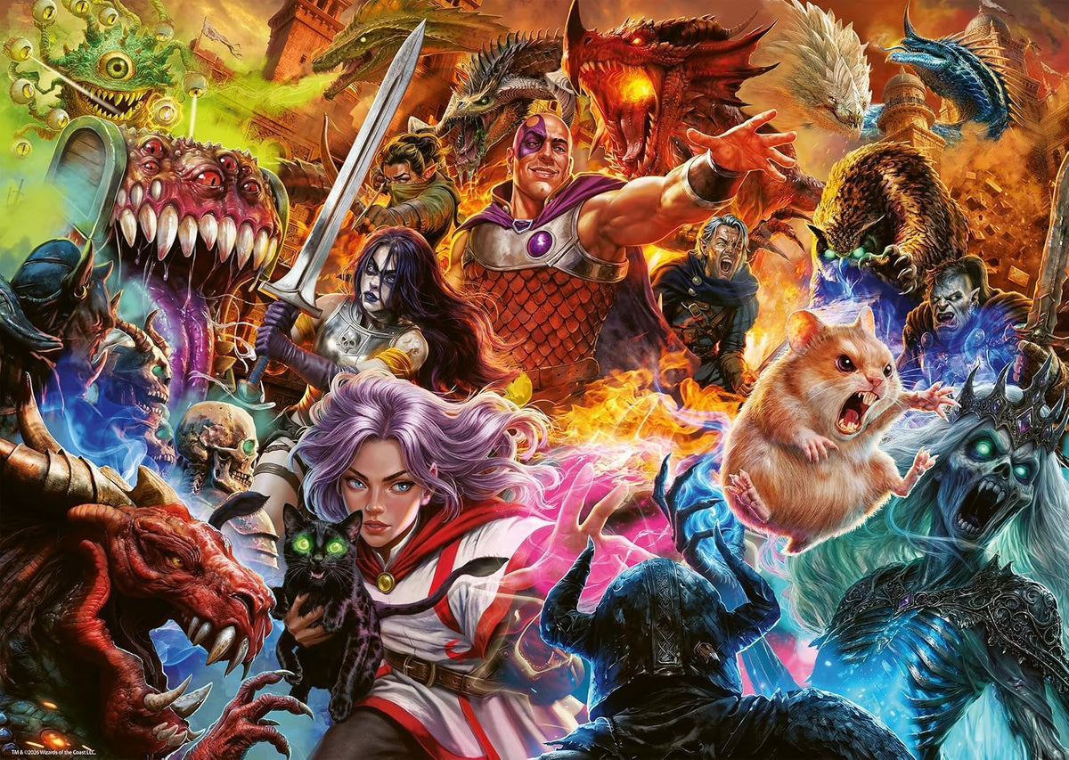 dungeons & dragons - incontri critici - puzzle 1000 pezzi