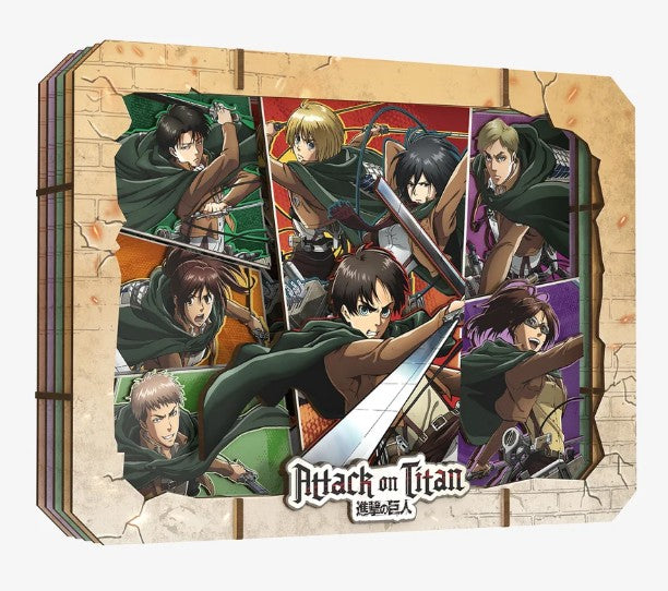 attack on titan - quadretto in legno 3d