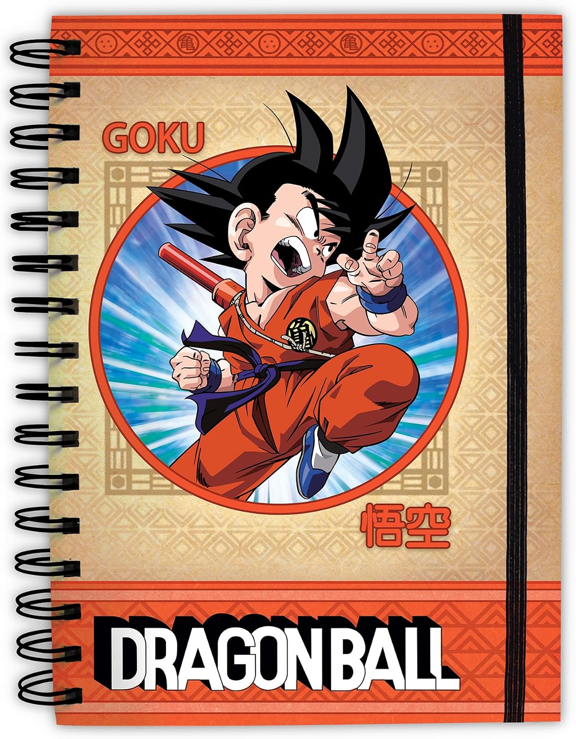 dragon ball - goku - agenda a5 a righe a spirale