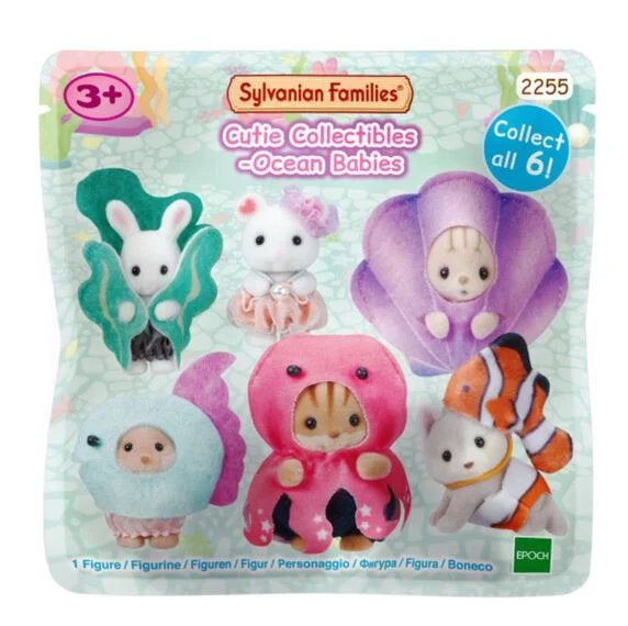 cutie collectibles – bebè dell'oceano - 1pz assortito