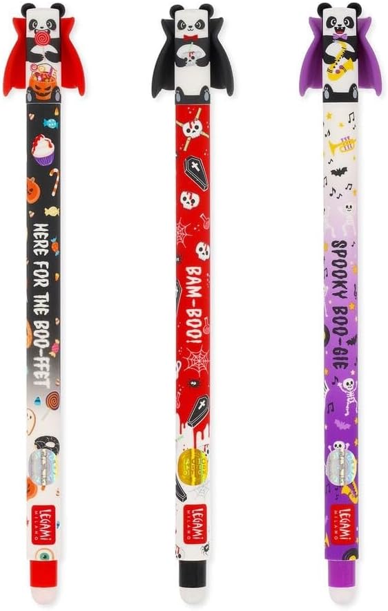 spooky party - penna gel cancellabile panda - un modello a sorpresa
