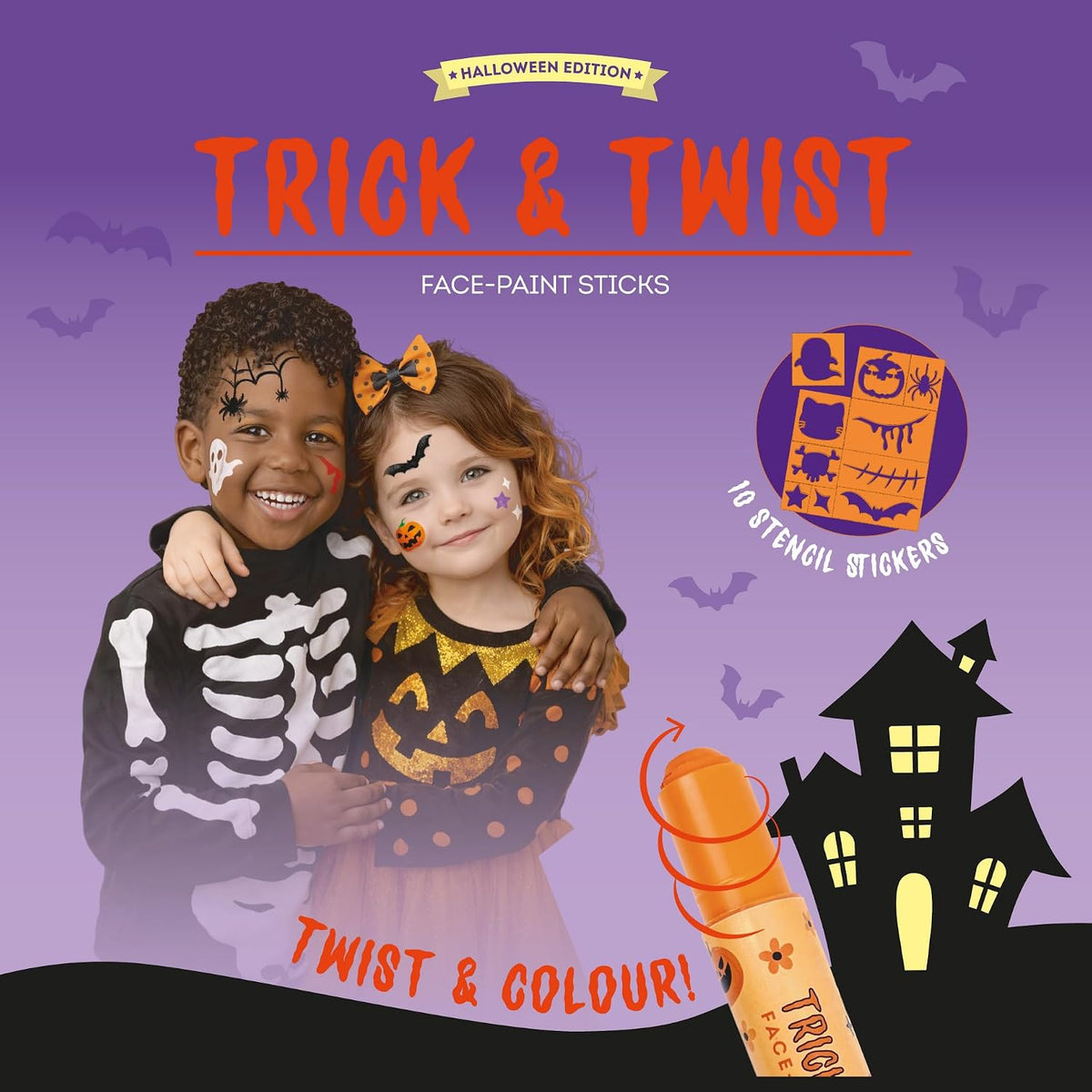 set di 6 trucchi viso in stick - trick & twist