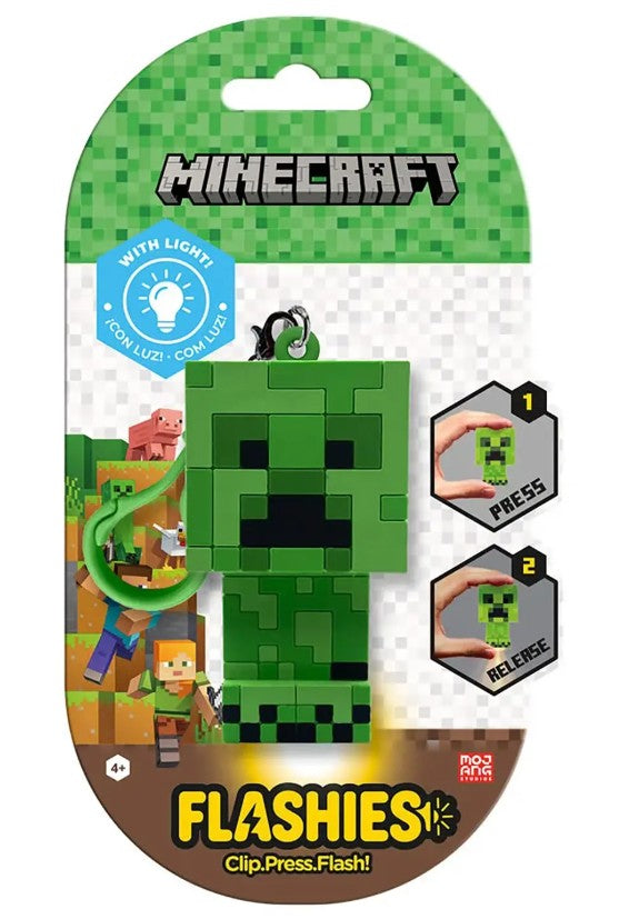 flashies 3d - portachiavi con luce - minecraft