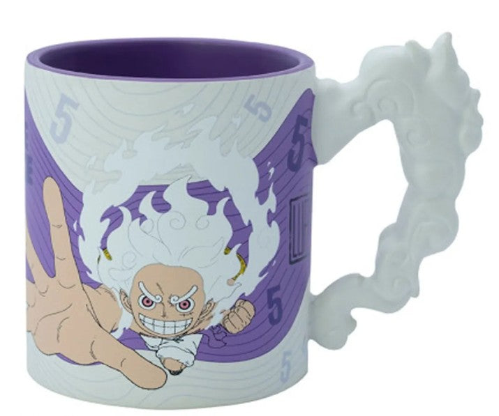 one piece - luffy gear 5th - tazza con manico 3d