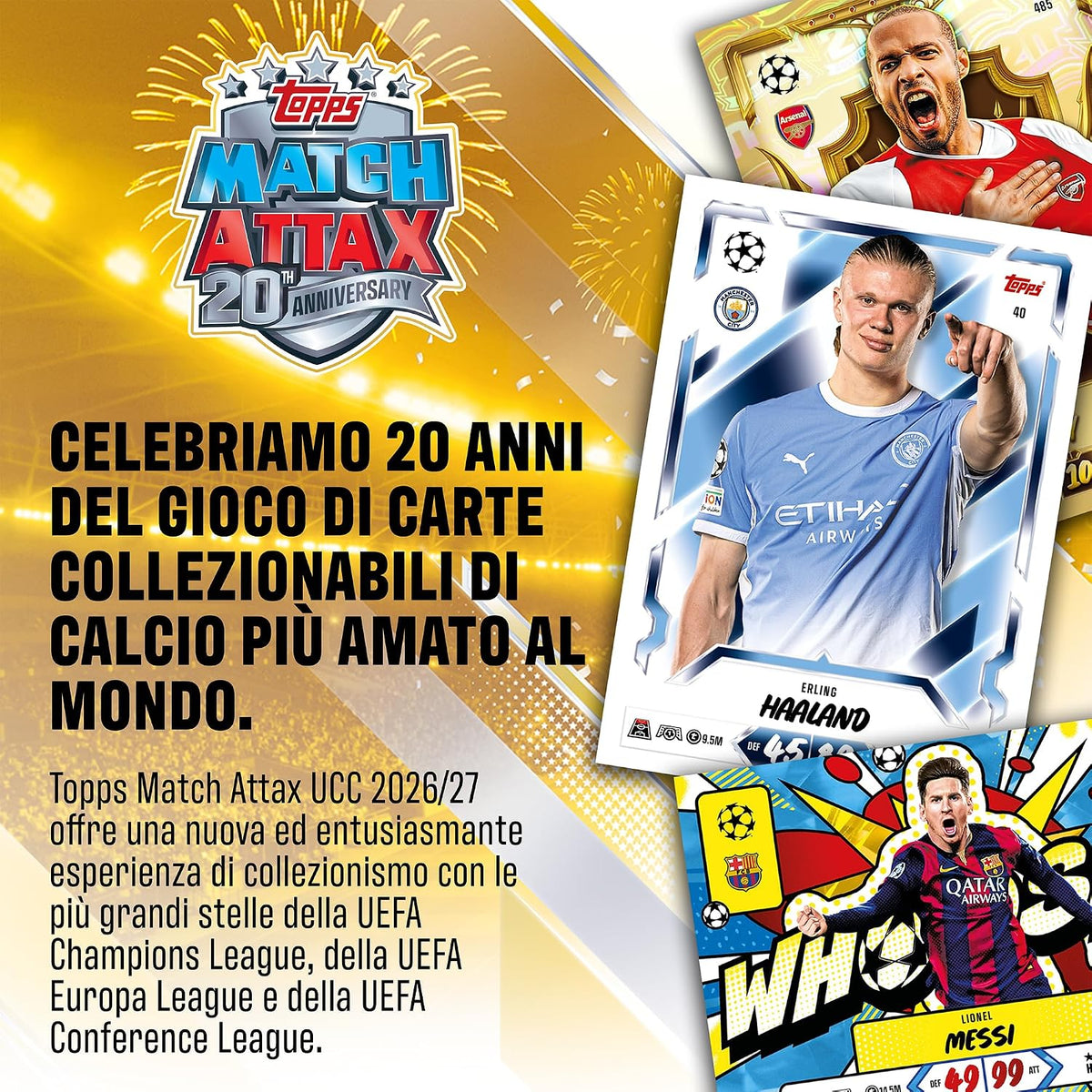 match attax - mega tin 2026/27 - un modello assortito