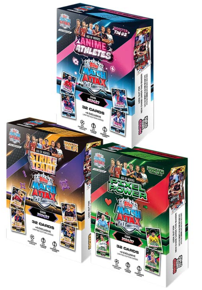 match attax - booster tin 2026/27 - un modello assortito