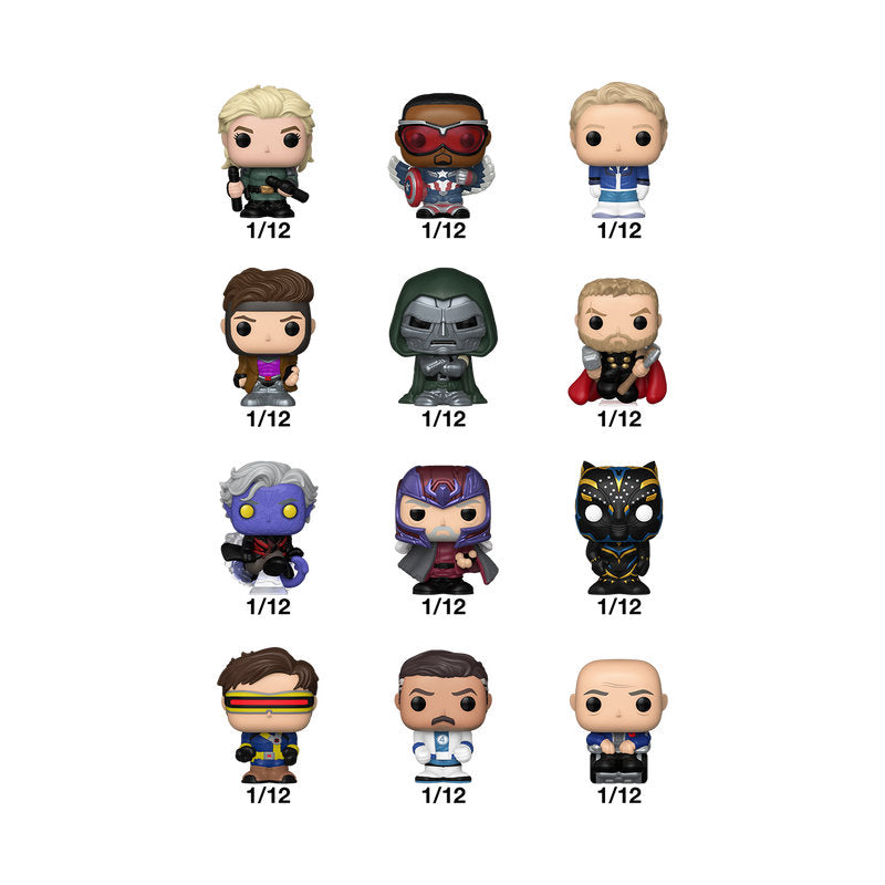 bitty pop - avengers doomsday - 1 personaggio assortito 3cm - funko pop!