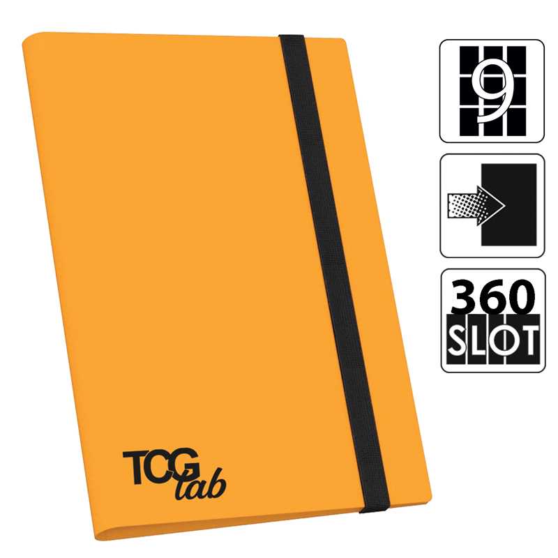 raccoglitore a 9 tasche (360 carte) - arancione