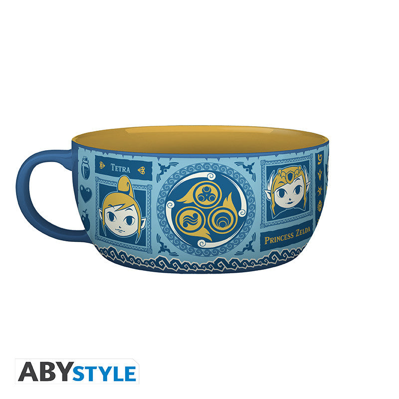 the legend of zelda  - breakfast set mug + bowl - wind waker