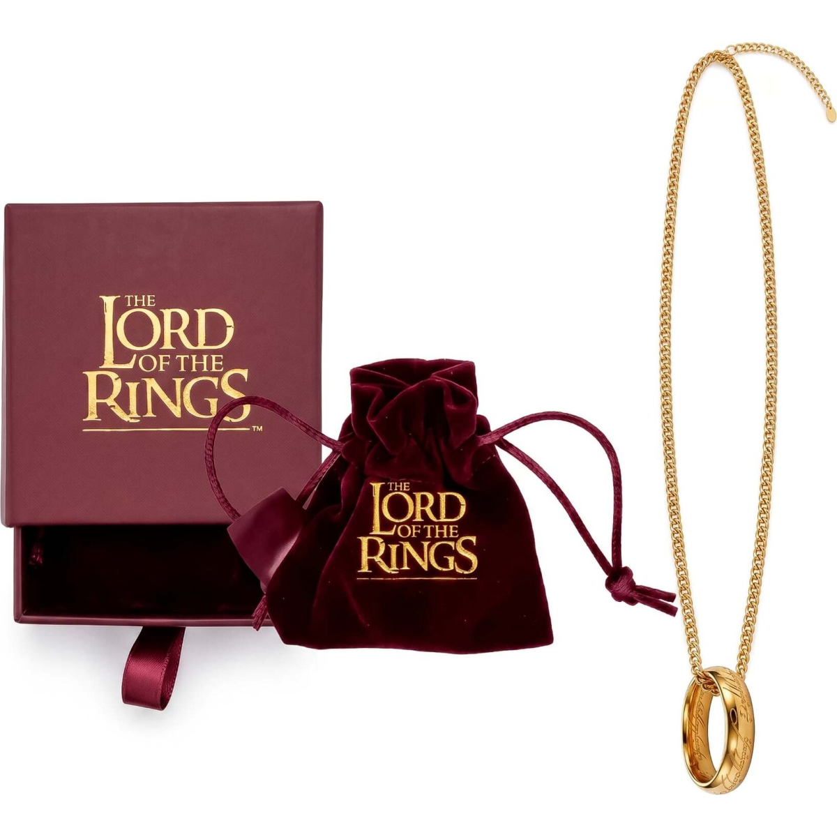 scatola gioielli con collana - the lord of the rings