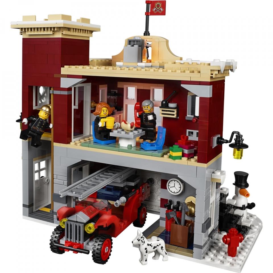LEGO Icons 10263 caserma dei pompieri del villaggio invernale