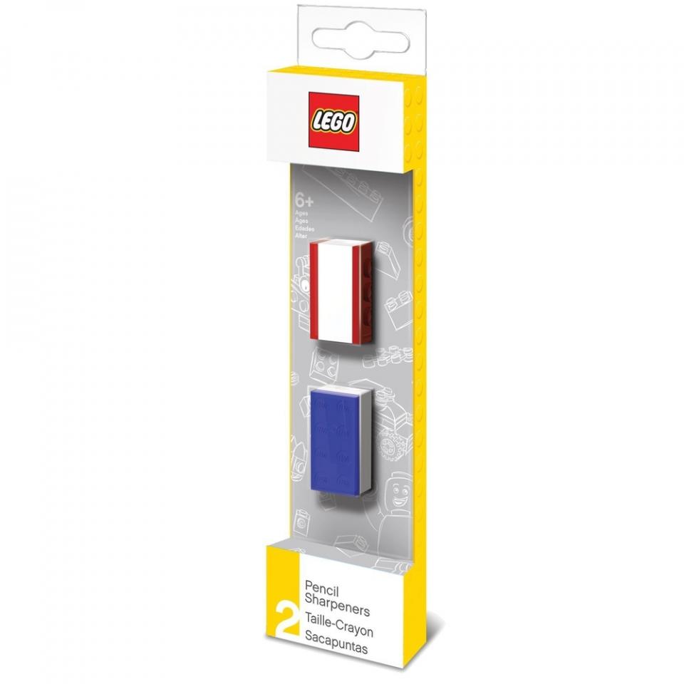 Cancelleria temperamatite set 2 pezzi blu rosso