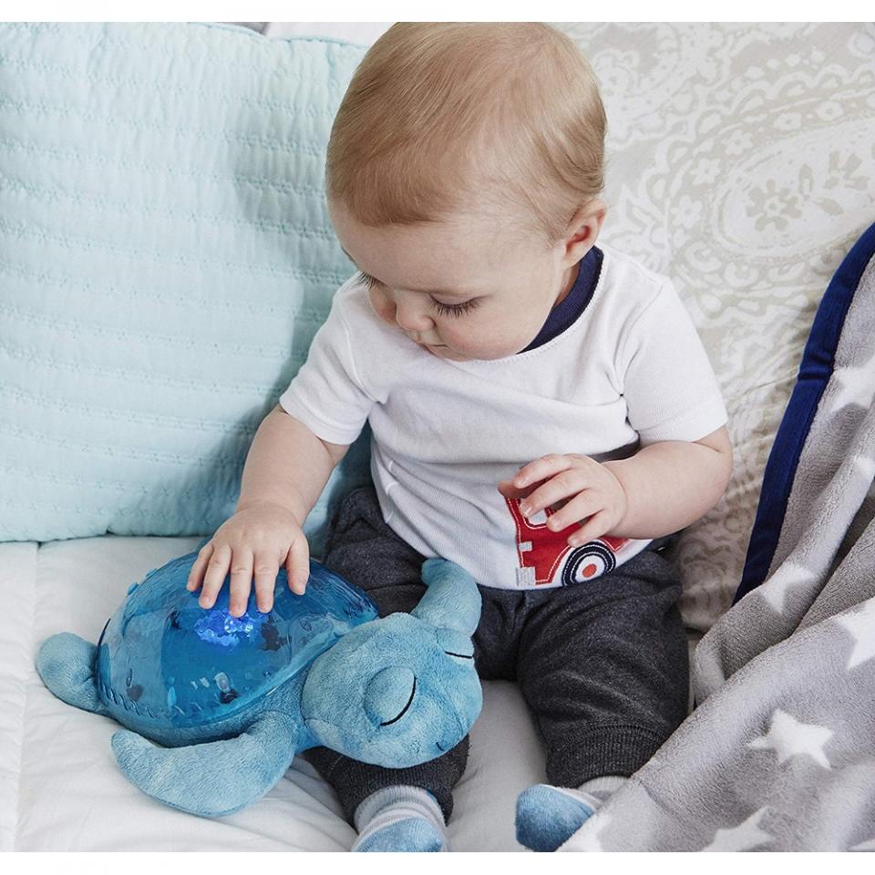 tranquil turtle aqua - tartaruga peluche effetto luce e suoni