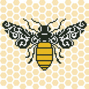 bee - diamond dotz beginner 49292 22x22cm