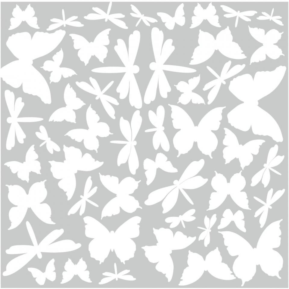 farfalle fluorescenti adesivo removibile da parete