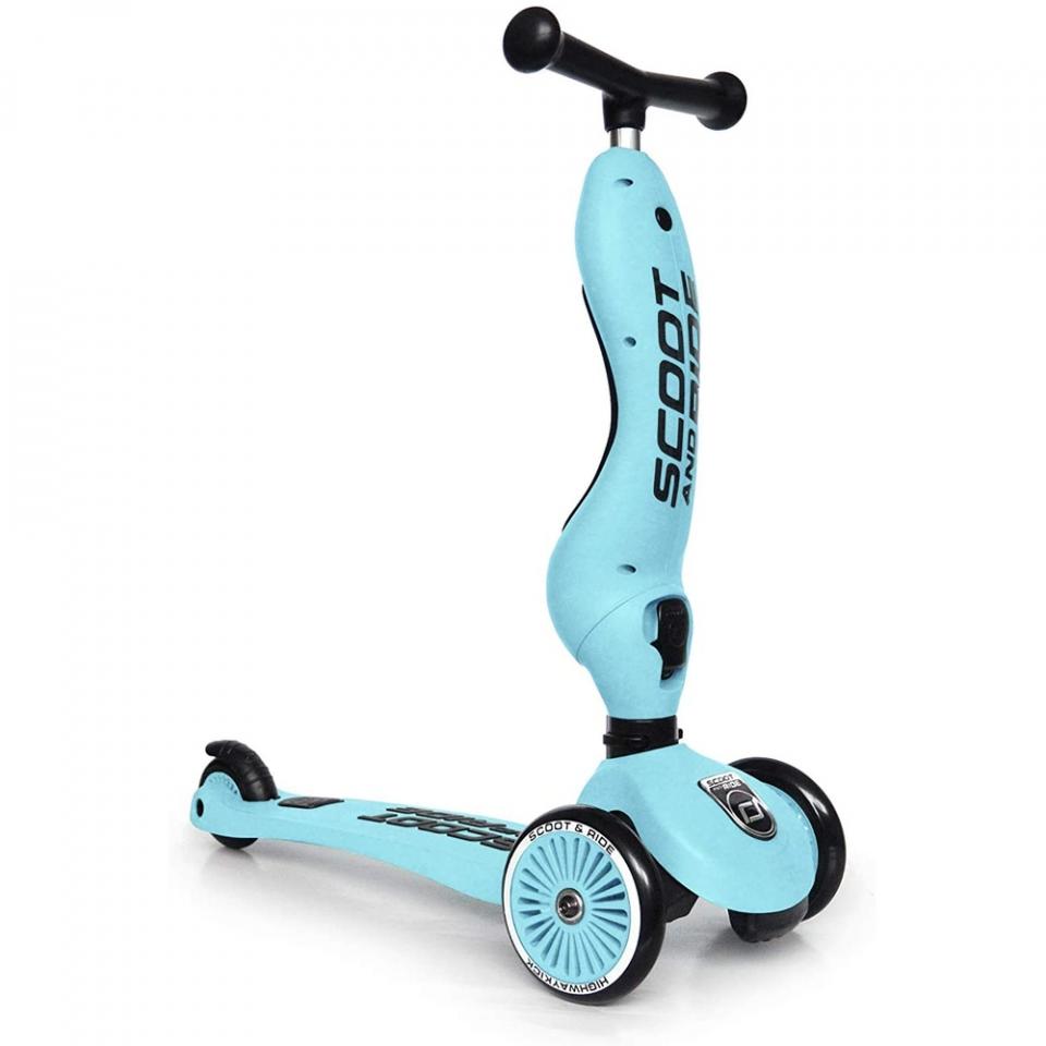 highwaykick 1 - monopattino trasformabile 2 in 1 - blueberry