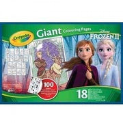 maxi pagine da colorare con adesivi - frozen 2